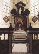 Peter Paul Rubens Rubes'funerary chapel in St Jacob's Church Antwerp,with the artist's (mk01) Germany oil painting reproduction
